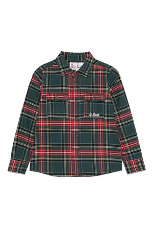 Green Ski Snoopy Tartan shirt SAINT BARTH KIDS | SEI00201426G